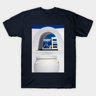 Have a seat in Firostefani - Santorini island T-Shirt